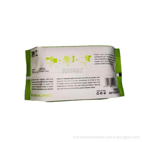 Best-seller Pet Products OEM Lingettes pour animaux de compagnie